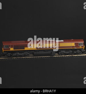 Diesellok Class 66, EWS-Lackierung Stockfoto