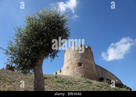 Torres Verdas Burg, im mittelalterlichen Stadt von Torres Verdas, Portugal; Stockfoto