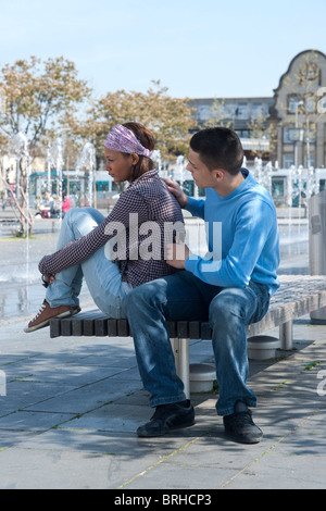 Porträt eines jungen Paares Stockfoto