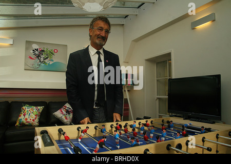 Ehemaligen F1-Teamchef und TV-Experte Eddie Jordan in London Stockfoto