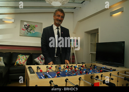 Ehemaligen F1-Teamchef und TV-Experte Eddie Jordan in London Stockfoto