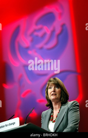 HARRIET HARMAN MP LABOUR PARTY Vize-Chef 30. September 2010 MANCHESTER Stadtzentrum von MANCHESTER ENGLAND Stockfoto