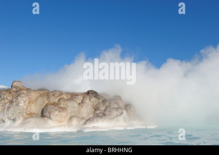 Blaue Lagune geothermischen Spa, Grindavik, Rekjanes Halbinsel, Island Stockfoto
