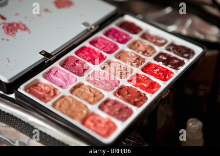 Lippenstift-Palette Stockfoto