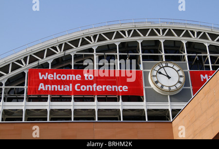 MANCHESTER zentrale ZENTRALKONFERENZ 26. September 2010 MANCHESTER Stadtzentrum von MANCHESTER ENGLAND Stockfoto