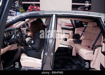 Paris, Frankreich, Paris Auto Show, 350.000 € Luxuslimousine, Rolls-Royce Phantom Stockfoto