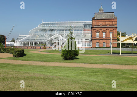 Peoples Palace Museum und Wintergärten auf Glasgow Green, Scotland, UK Stockfoto