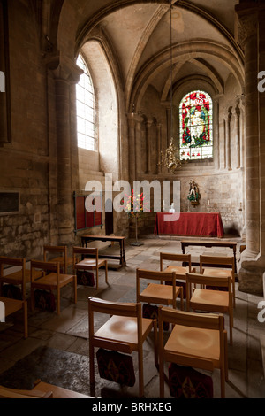 Die Kapelle St. George in Romsey Abbey, Pfarrkirche St. Mary und St Ethelflaeda Stockfoto