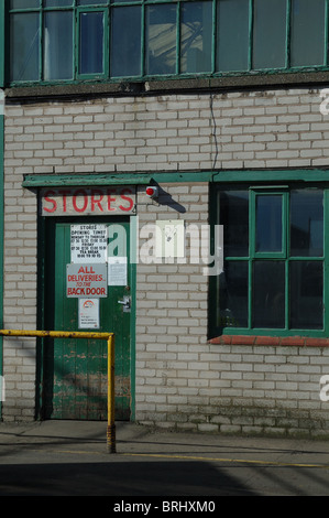 BLACKPOOL STRAßENBAHN DEPOT RIGBY RD Stockfoto