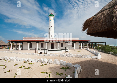 Mexiko, Cozumel. Punta Celerain Leuchtturm, Punta Sur Park Isla de Cozumel (Insel Cozumel). Stockfoto