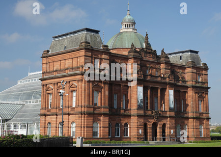 People's Palace Museum und Wintergarten auf Glasgow Green, Schottland, Großbritannien Stockfoto