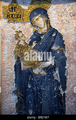 Die Jungfrau mit dem Jesuskind als "Die Behausung für die Uncontainable". Stockfoto