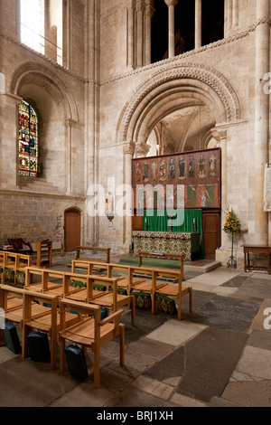 Die Kapelle St Lawrence in Romsey Abbey, Pfarrkirche St. Mary und St Ethelflaeda Stockfoto