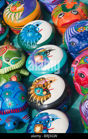 Mexiko, Cozumel. Souvenirs in San Miguel de Cozumel, Isla Cozumel und Cozumel Island. Stockfoto