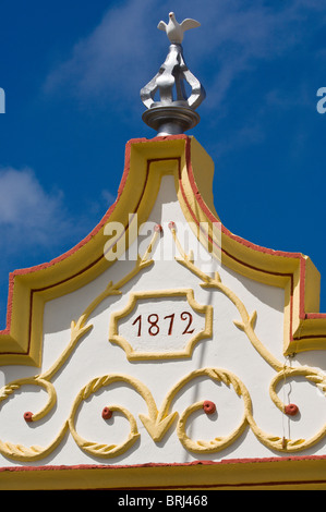 Imperio do Espirito Santo dos Biscoitos (Reich des Heiligen Geistes der Kekse), Praia da Vitoria, Terceira, Azoren, Portugal. Stockfoto