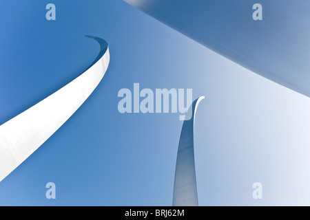 Arlington, VA - Sep 2009 - die drei Türme der United States Air Force Memorial in Arlington, Virginia Stockfoto