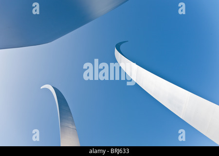 Arlington, VA - Sep 2009 - die drei Türme der United States Air Force Memorial in Arlington, Virginia Stockfoto