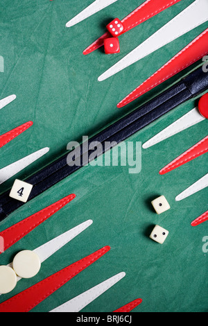Backgammon-Brett Stockfoto