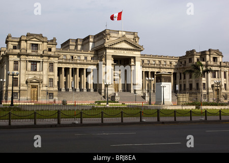 Palast von Gerechtigkeit Palacio de Justicia Lima Peru Stockfoto