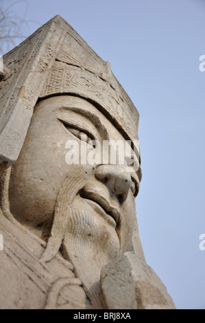Guardian Steinstatue auf dem Heiligen Weg, die Ming-Gräber in Peking China Stockfoto