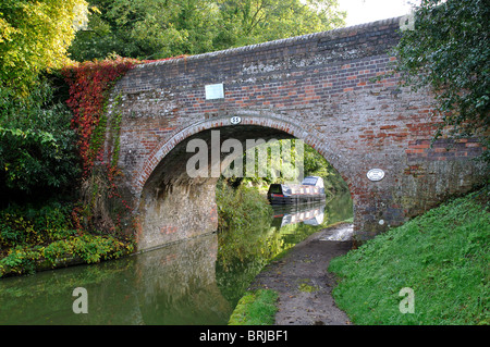 Brücke über Grand Union Canal, Hatton, Warwickshire, UK Stockfoto