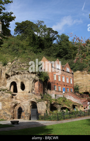 Mortimers Loch, Nottingham Castle, Sudhaus Hof, Nottingham, England, Vereinigtes Königreich Stockfoto