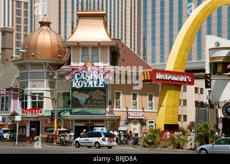 Die Streifen bei Tageslicht, Las Vegas USA Stockfoto