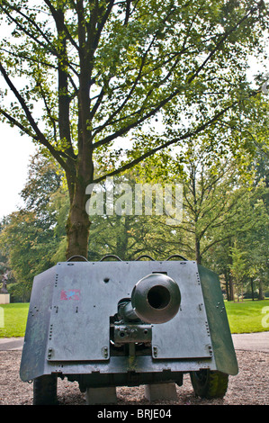 Pistole im Park das Kriegsmuseum in Oosterbeek, Arnheim Stockfoto