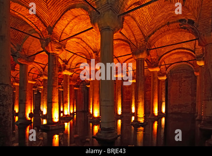 Istanbul-Basilika-Zisterne Stockfoto