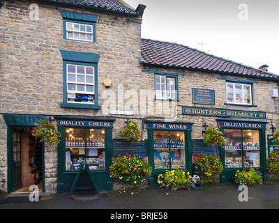 Hunter von Helmsley Ladengeschäft Qualität Lebensmittelhändler und Delikatessen spezialisiert auf lokale Yorkshire zu produzieren Stockfoto