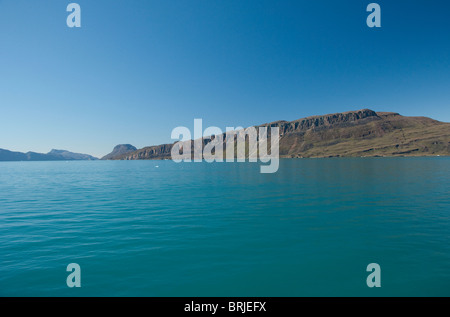 Grönland, Eriks Fjord (aka Eriksfjord). Malerische grönländischen Fjord zwischen Qaqortoq und Narsarsuaq. Stockfoto