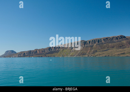 Grönland, Eriks Fjord (aka Eriksfjord). Malerische grönländischen Fjord zwischen Qaqortoq und Narsarsuaq. Stockfoto