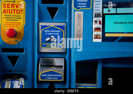 Mautstelle Barrier Highway Road Italien Eu Stockfoto