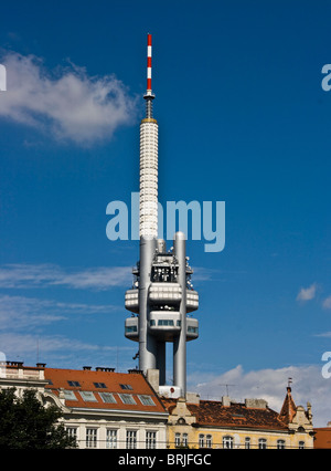 Zizkov TV Tower von Vaclav Aulicky Prag Tschechische Republik Osteuropa Stockfoto