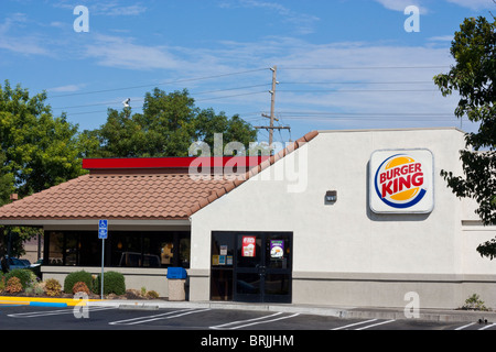 Ein Burger King Restaurant in Modesto, Kalifornien Stockfoto