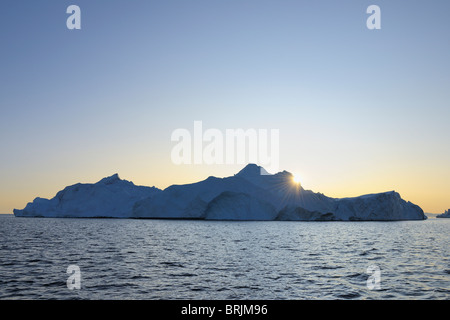 Eisberg in Jakobshavn Gletscher, Disko-Bucht, Ilulissat, Grönland Stockfoto