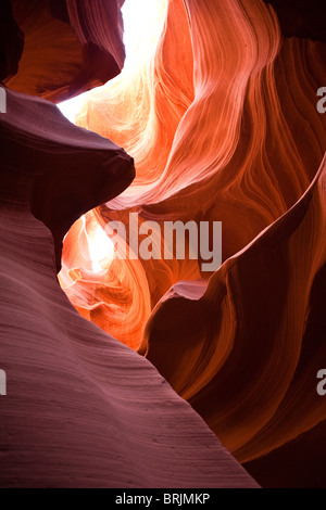 Antelope Canyon in der Nähe von Page, Lake Powell und Glen Canyon Nation Recreation Area, Arizona, USA Stockfoto