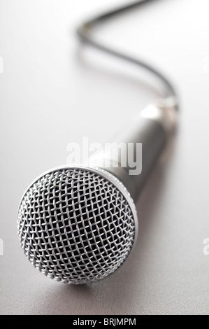 Nahaufnahme des Mikrofons Stockfoto