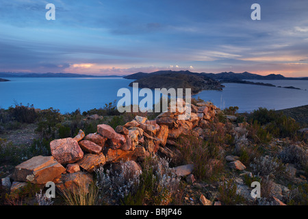 Isla del Sol, Titicacasee, Bolivien Stockfoto