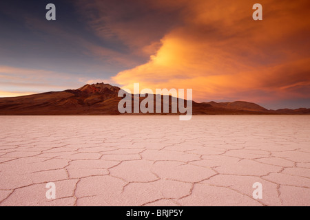 der Salar de Uyuni, Bolivien Stockfoto