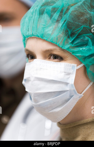 OP-Schwester, close-up Stockfoto