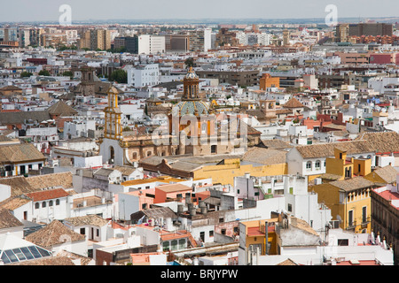 Ansicht von Sevilla aus la Giralda Turm in Sevilla, Spanien Stockfoto