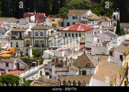 Ansicht von Sevilla aus la Giralda Turm in Sevilla, Spanien Stockfoto