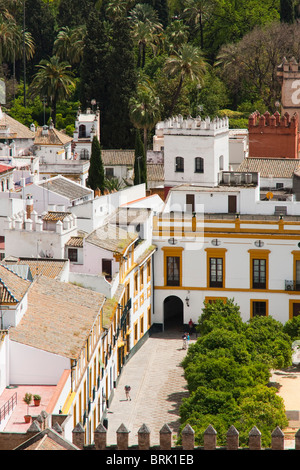 Ansicht von Sevilla aus la Giralda Turm in Sevilla, Spanien Stockfoto