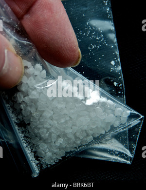 Crystal Meth eine illegale Droge Stockfoto