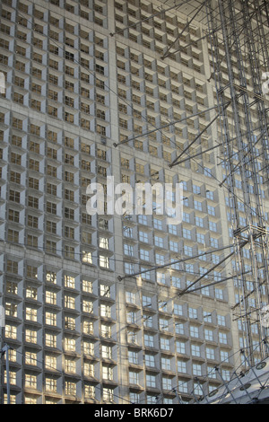 Detail von der Grande Arche De La Defense in Paris Stockfoto