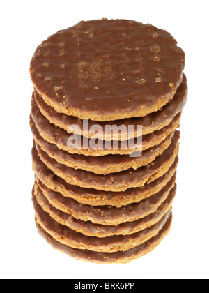 Vollmilch Schokolade Kekse Stockfoto