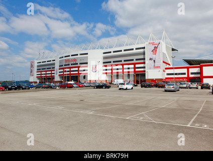 Das Britannia Stadium, Heimat von Stoke City Football Club. Schüren. Stockfoto