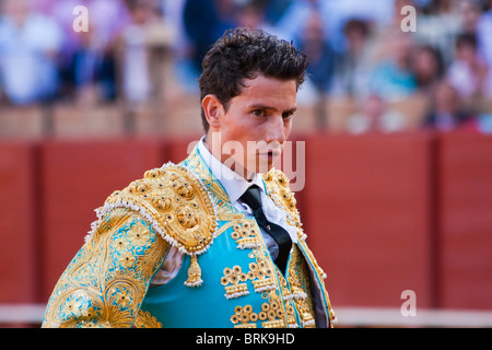 Stierkampf-Szene in Sevilla, Spanien Stockfoto