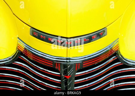 1941 Chevrolet Master Deluxe, Motorhaube und Grill Stockfoto